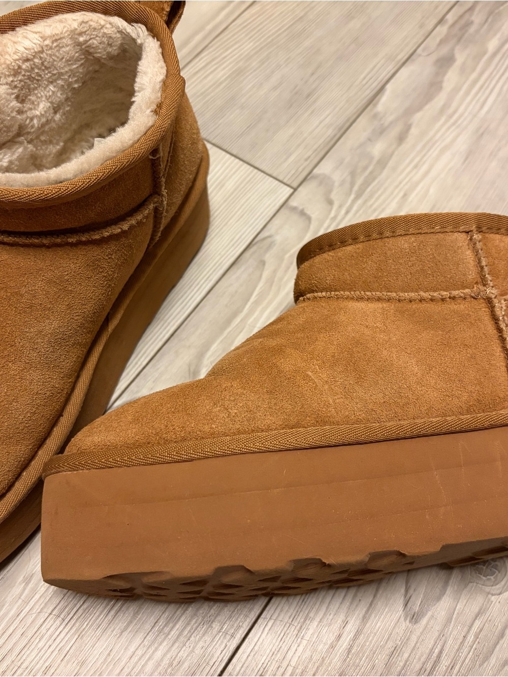 Cushionaire Platform Boots in Chestnut - Picture 5 of 9
